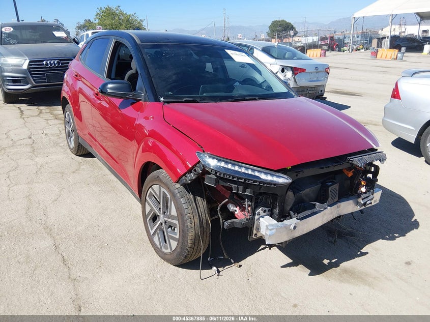 2023 Hyundai VIN KM8K23AG8PU164269 IAAI salvage auction — FRONT END, Salvage (California), sold $5,350 on 2026-07-09 (photo 1)