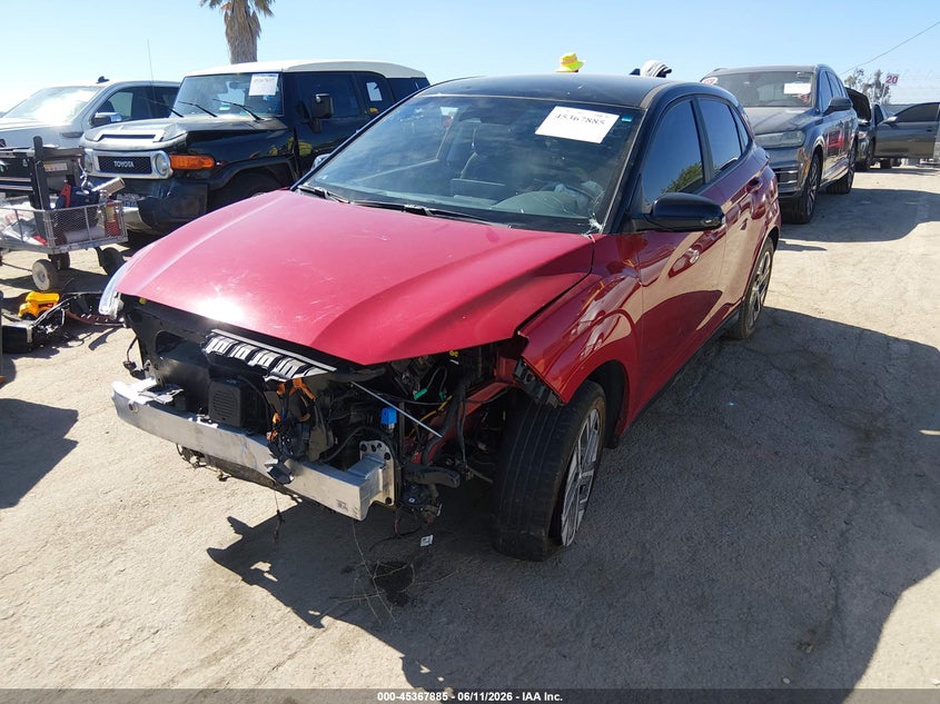 2023 Hyundai VIN KM8K23AG8PU164269 IAAI salvage auction — FRONT END, Salvage (California), sold $5,350 on 2026-07-09 (photo 2)