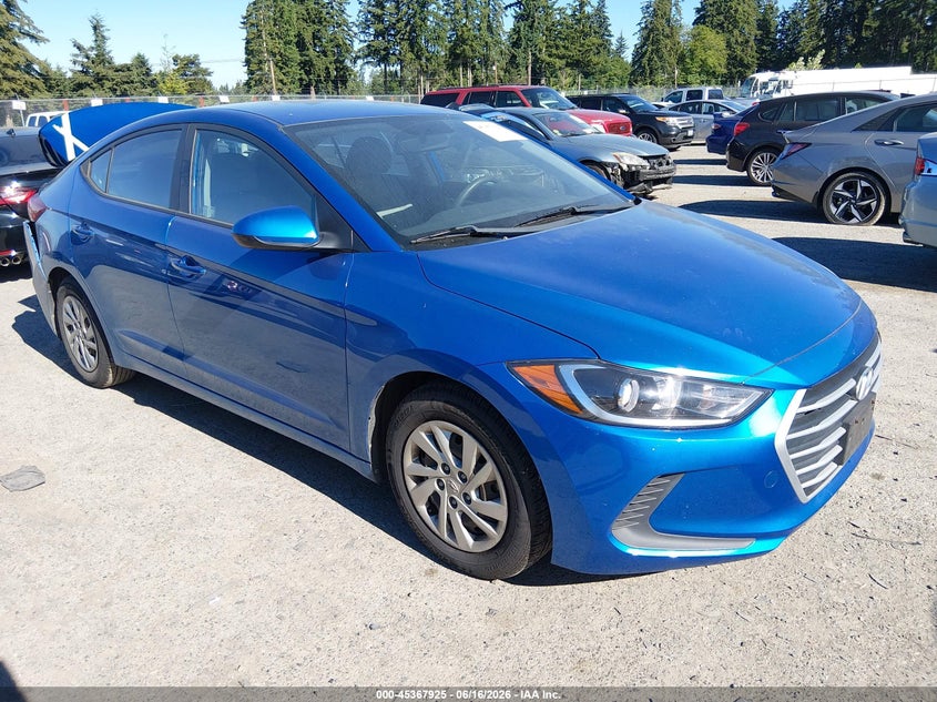 2017 Hyundai Elantra VIN KMHD74LF4HU101336 IAAI salvage auction — REAR END, Bill Of Sale (Washington), sold $2,150 on 2026-07-08 (photo 1)