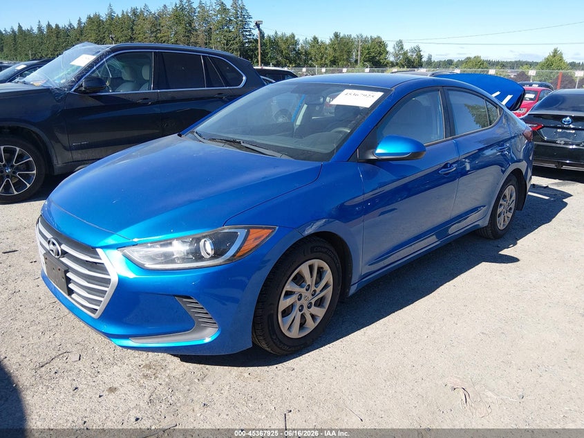 2017 Hyundai Elantra VIN KMHD74LF4HU101336 IAAI salvage auction — REAR END, Bill Of Sale (Washington), sold $2,150 on 2026-07-08 (photo 2)