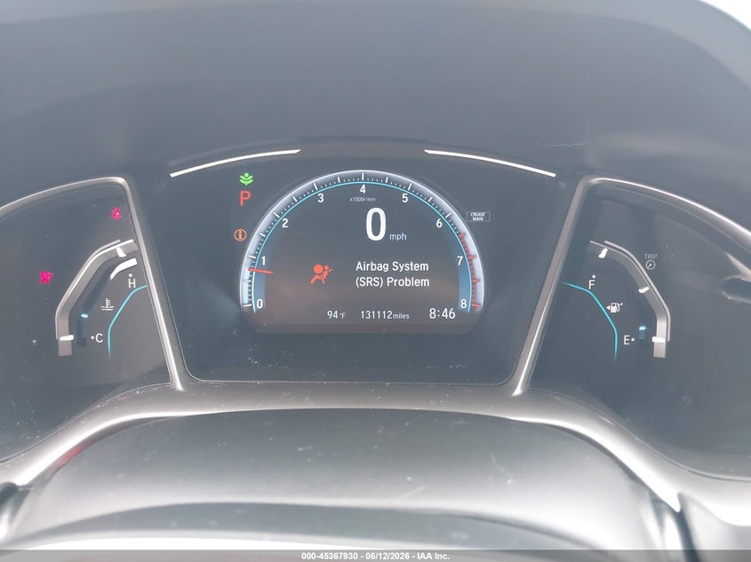 2018 Honda Civic VIN JHMFC1F35JX035360 IAAI salvage auction — SIDE, Salvage (Arizona), sold $2,850 on 2026-07-07 (photo 7)