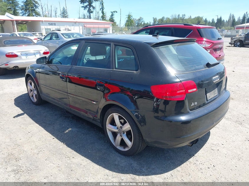 2008 Audi A3 VIN WAUHE78P28A171821 IAAI salvage auction — NORMAL WEAR, Clear (Washington), sold $450 on 2026-07-22 (photo 3)