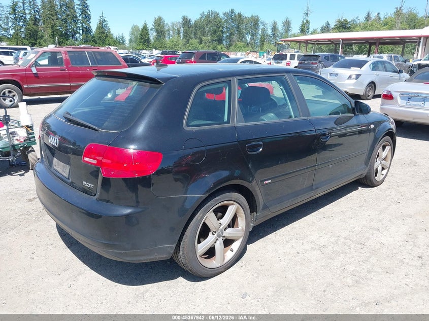 2008 Audi A3 VIN WAUHE78P28A171821 IAAI salvage auction — NORMAL WEAR, Clear (Washington), sold $450 on 2026-07-22 (photo 4)