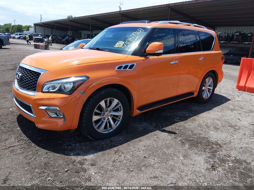 2017 Infiniti Qx80 VIN JN8AZ2NC9H9430906 IAAI salvage auction — FRONT END, Salvage Title, sold $4,000 on 2026-08-23 (photo 2)