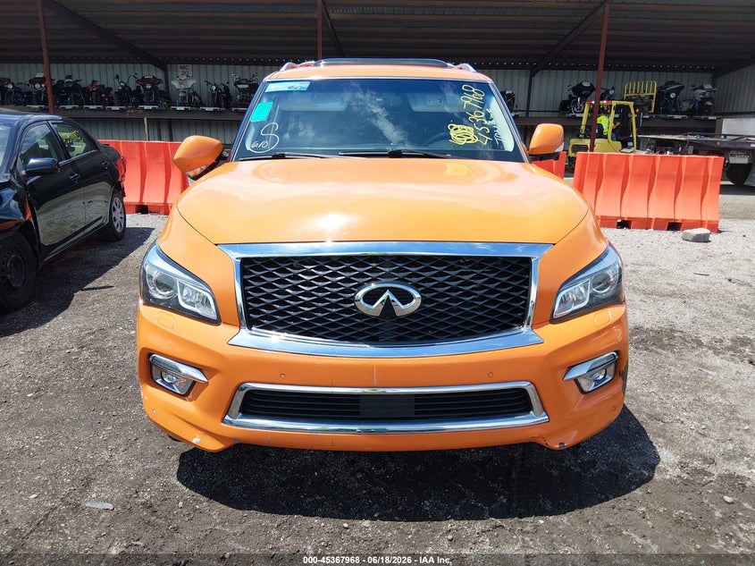 2017 Infiniti Qx80 VIN JN8AZ2NC9H9430906 IAAI salvage auction — FRONT END, Salvage Title, sold $4,000 on 2026-08-23 (photo 6)