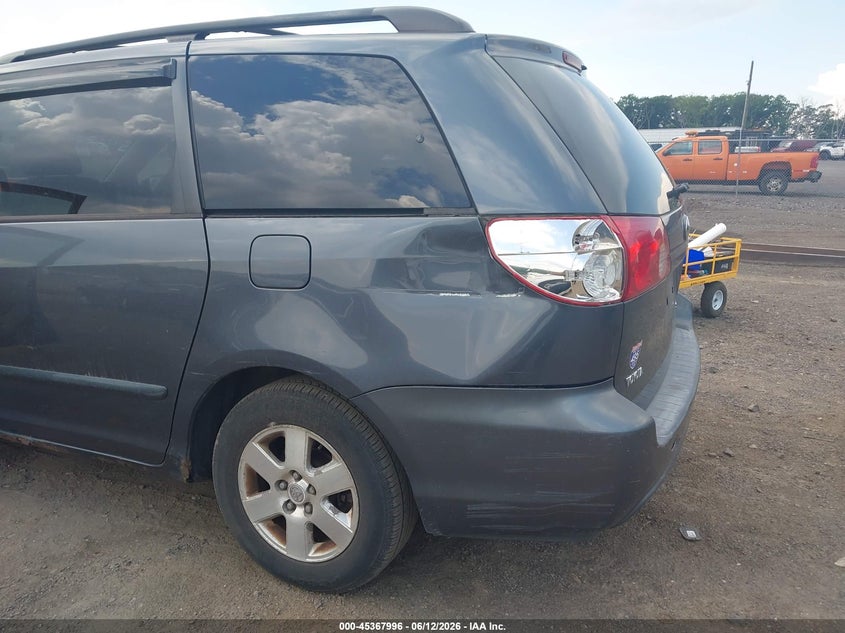 2006 Toyota Sienna VIN 5TDZA23C66S396723 IAAI salvage auction — NORMAL WEAR, Clear (New Jersey), sold $575 on 2026-07-16 (photo 6)