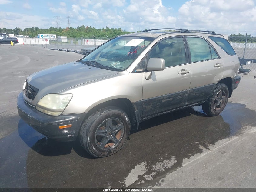 2002 Lexus Rx 300 VIN JTJGF10U220132697 IAAI salvage auction — FRONT & REAR, Clear (Florida), sold $550 on 2026-07-20 (photo 2)