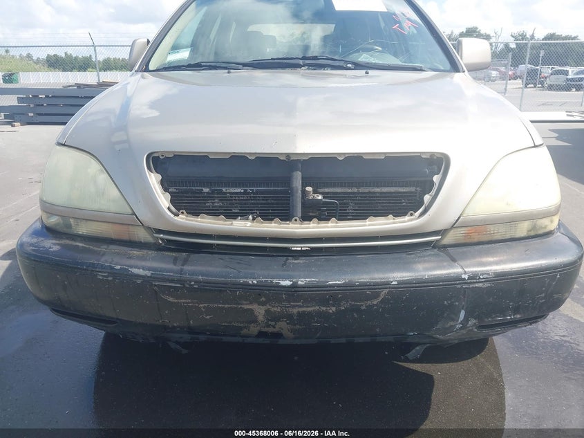 2002 Lexus Rx 300 VIN JTJGF10U220132697 IAAI salvage auction — FRONT & REAR, Clear (Florida), sold $550 on 2026-07-20 (photo 6)