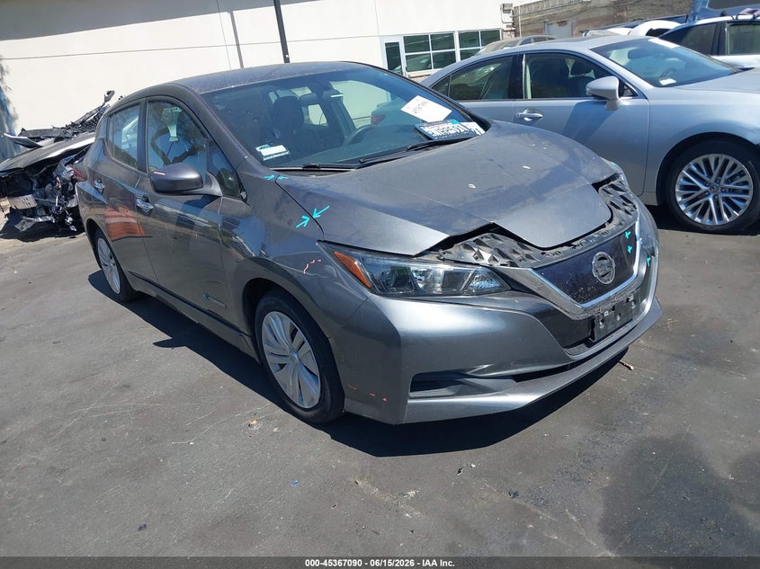 2019 Nissan Leaf VIN 1N4AZ1CP1KC307547 IAAI salvage auction — FRONT END, Salvage Title, sold $1,550 on 2026-07-24 (photo 1)