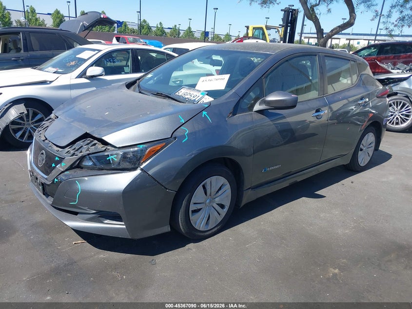 2019 Nissan Leaf VIN 1N4AZ1CP1KC307547 IAAI salvage auction — FRONT END, Salvage Title, sold $1,550 on 2026-07-24 (photo 2)