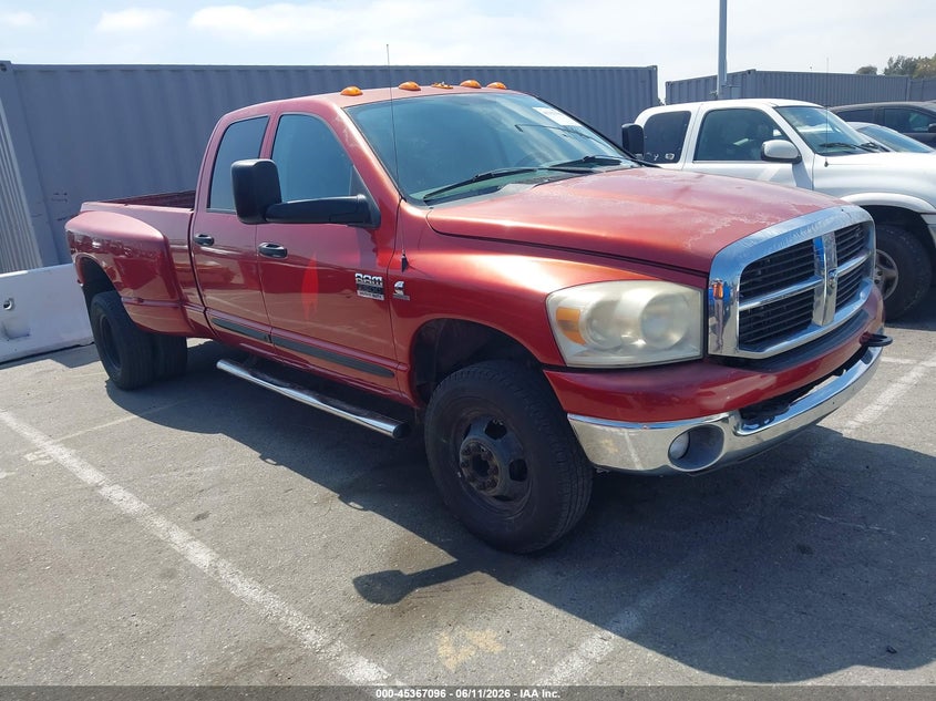 2007 Dodge Ram 3500 VIN 3D7MX48A67G800377 IAAI salvage auction — LEFT SIDE, Salvage Title - Dealer (California), sold $2,550 on 2026-07-09 (photo 1)