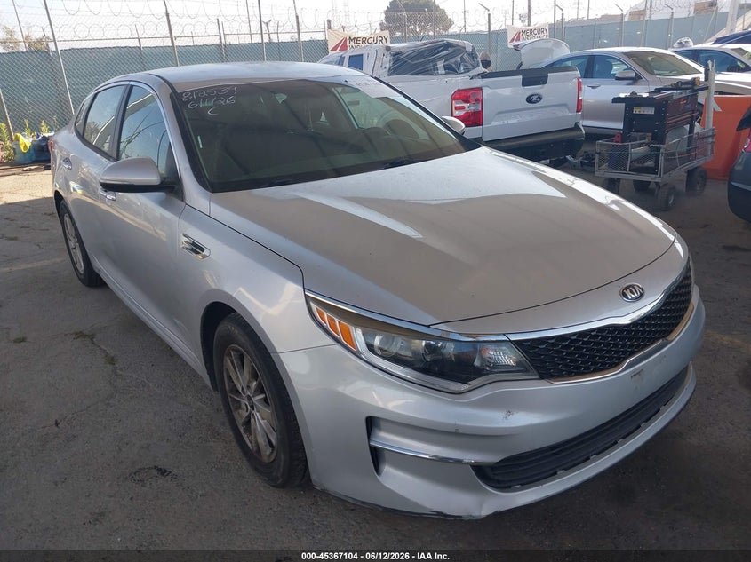 2018 Kia Optima VIN 5XXGT4L35JG210029 IAAI salvage auction — THEFT, Salvage (California), sold $2,825 on 2026-07-22 (photo 1)