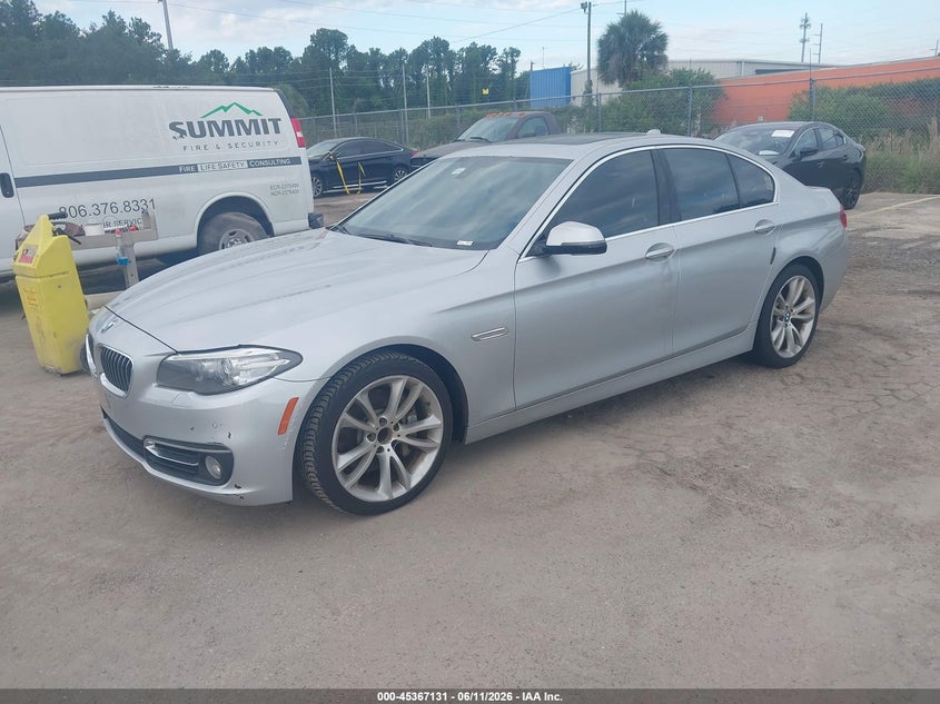 2014 BMW 5er VIN WBAXA5C59ED689338 IAAI salvage auction — NORMAL WEAR, Clear (Florida), sold $1,300 on 2026-07-22 (photo 2)