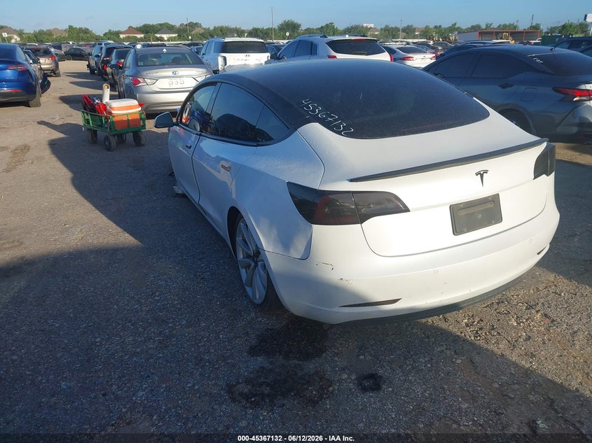 2020 Tesla Model 3 VIN 5YJ3E1EAXLF615957 IAAI salvage auction — NORMAL WEAR, Original (Texas), sold $2,275 on 2026-07-22 (photo 3)