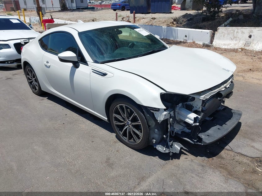 2017 Subaru Brz VIN JF1ZCAC1XH8603565 IAAI salvage auction — LEFT FRONT, Salvage (California), sold $1,900 on 2026-07-07 (photo 1)