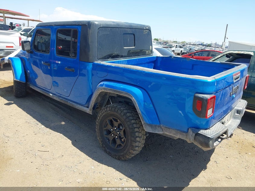 2021 Jeep Gladiator VIN 1C6HJTAGXML513779 IAAI salvage auction — BIO HAZARD, Salvage (Arizona), sold $12,300 on 2026-07-28 (photo 3)