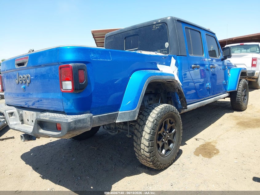 2021 Jeep Gladiator VIN 1C6HJTAGXML513779 IAAI salvage auction — BIO HAZARD, Salvage (Arizona), sold $12,300 on 2026-07-28 (photo 4)
