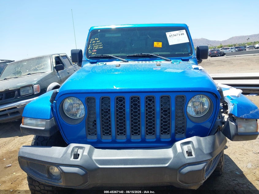 2021 Jeep Gladiator VIN 1C6HJTAGXML513779 IAAI salvage auction — BIO HAZARD, Salvage (Arizona), sold $12,300 on 2026-07-28 (photo 6)
