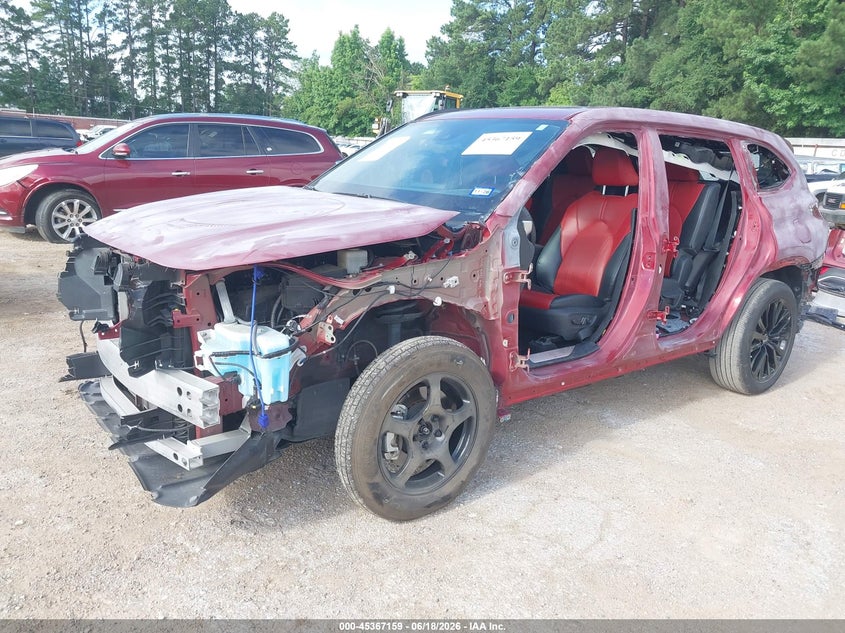 2023 Toyota Highlander VIN 5TDKDRAH6PS027295 IAAI salvage auction — FRONT & REAR, Salvage (Texas), sold $9,700 on 2026-07-30 (photo 2)
