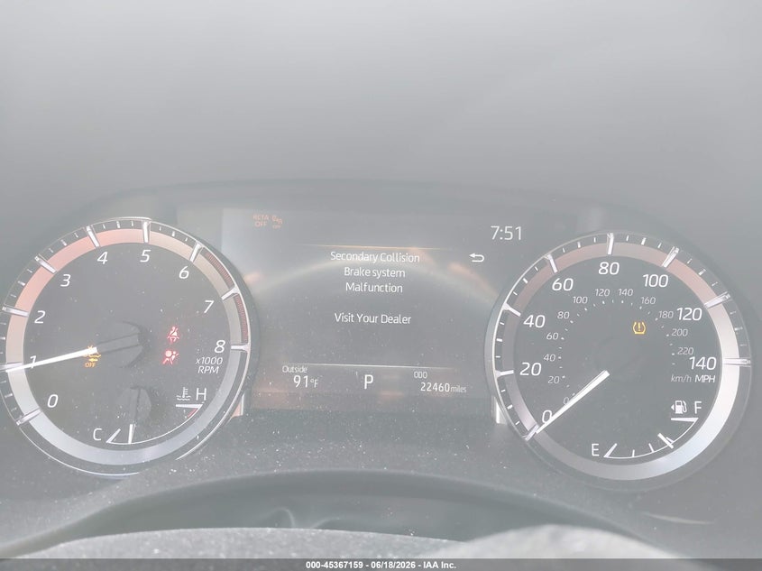 2023 Toyota Highlander VIN 5TDKDRAH6PS027295 IAAI salvage auction — FRONT & REAR, Salvage (Texas), sold $9,700 on 2026-07-30 (photo 7)
