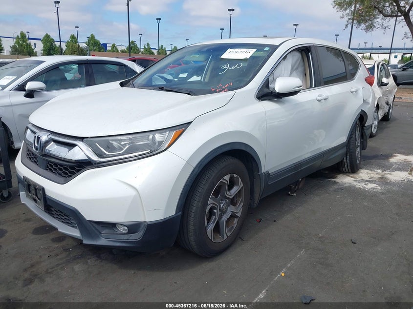 2019 Honda Cr-v VIN 7FARW1H87KE031843 IAAI salvage auction — LEFT REAR, Salvage Title, sold $5,600 on 2026-07-26 (photo 2)