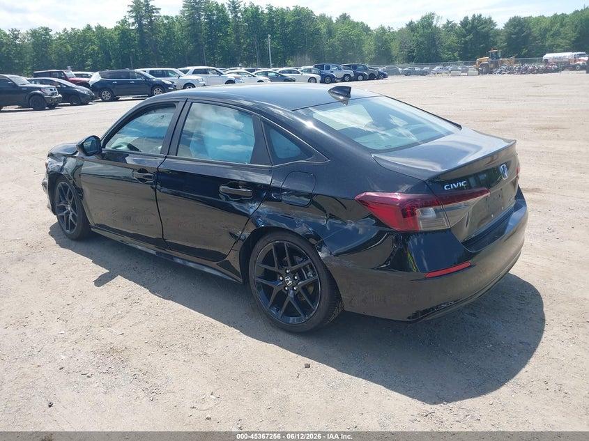 2025 Honda Civic VIN 2HGFE4F83SH320736 IAAI salvage auction — SIDE, Salvage Title, sold $8,400 on 2026-08-26 (photo 3)