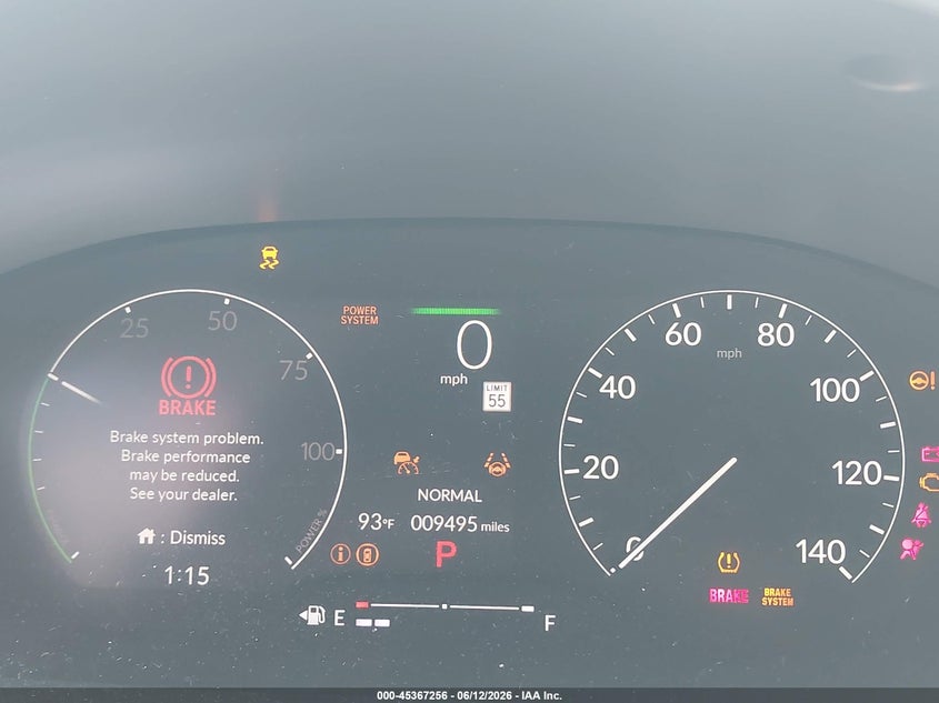 2025 Honda Civic VIN 2HGFE4F83SH320736 IAAI salvage auction — SIDE, Salvage Title, sold $8,400 on 2026-08-26 (photo 7)