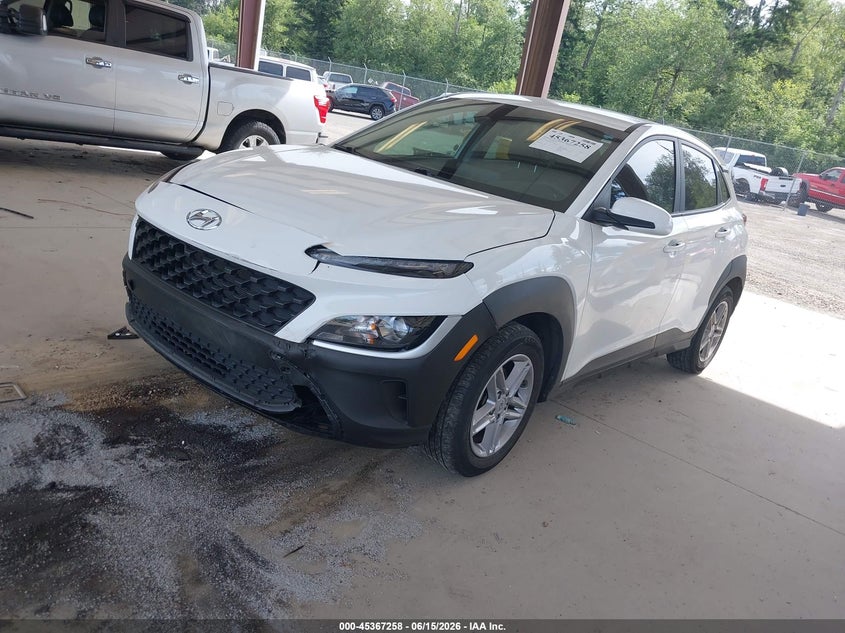 2022 Hyundai Kona VIN KM8K22AB0NU764733 IAAI salvage auction — FRONT END, Bill Of Sale (Washington), sold $3,750 on 2026-07-09 (photo 2)