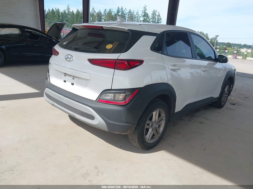 2022 Hyundai Kona VIN KM8K22AB0NU764733 IAAI salvage auction — FRONT END, Bill Of Sale (Washington), sold $3,750 on 2026-07-09 (photo 4)
