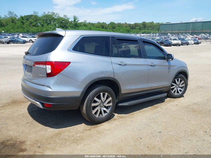 2022 Honda Pilot VIN 5FNYF6H55NB007491 IAAI salvage auction — SIDE, Salvage Title, sold $9,600 on 2026-07-28 (photo 4)