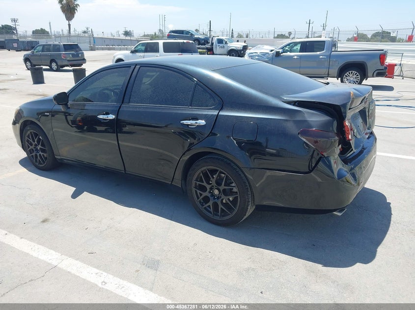 2009 Lexus ES VIN JTHBJ46G692276118 IAAI salvage auction — REAR END, Salvage (California), sold $850 on 2026-07-08 (photo 3)