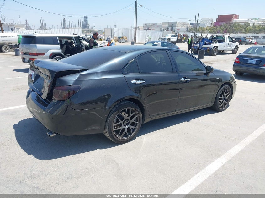 2009 Lexus ES VIN JTHBJ46G692276118 IAAI salvage auction — REAR END, Salvage (California), sold $850 on 2026-07-08 (photo 4)