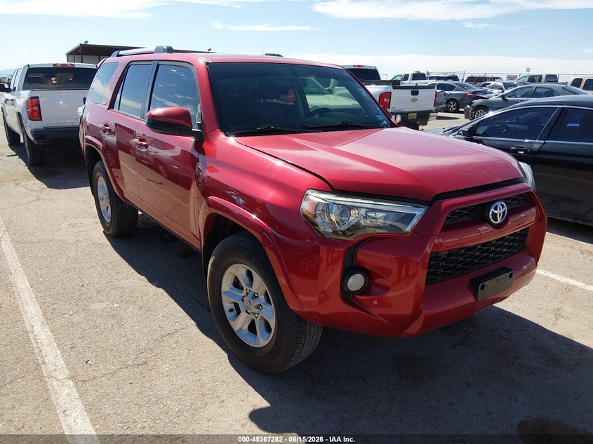 2019 Toyota 4runner VIN JTEZU5JR1K5202174 IAAI salvage auction — NORMAL WEAR, Original (West Virginia), sold $1,050 on 2026-07-22 (photo 1)