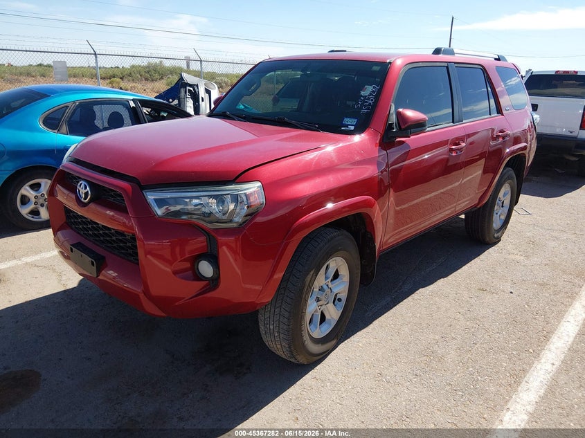 2019 Toyota 4runner VIN JTEZU5JR1K5202174 IAAI salvage auction — NORMAL WEAR, Original (West Virginia), sold $1,050 on 2026-07-22 (photo 2)
