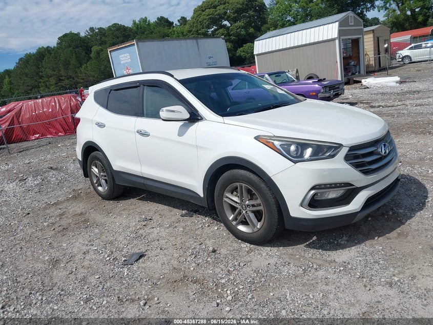 2018 Hyundai Santa fe VIN 5XYZU3LB2JG532436 IAAI salvage auction — SUSPENSION, Salvage (Georgia), sold $4,125 on 2026-07-17 (photo 1)