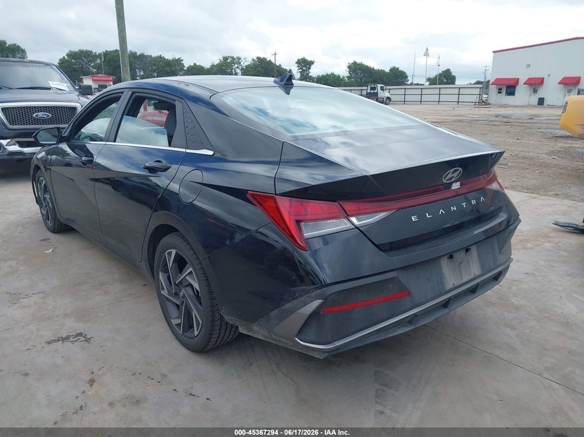 2025 Hyundai Elantra VIN KMHLS4DG9SU921839 IAAI salvage auction — FRONT END, Enterprise Vehicles Clear Only (Alabama), sold $13,300 on 2026-07-07 (photo 3)