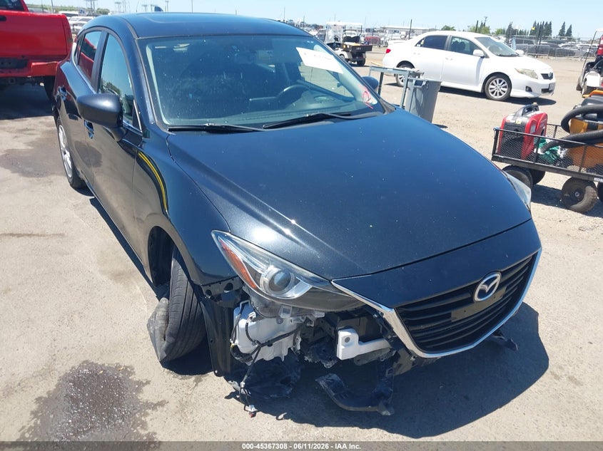 2014 Mazda VIN JM1BM1M39E1166123 IAAI salvage auction — FRONT END, Salvage (California), sold $1,475 on 2026-07-15 (photo 1)
