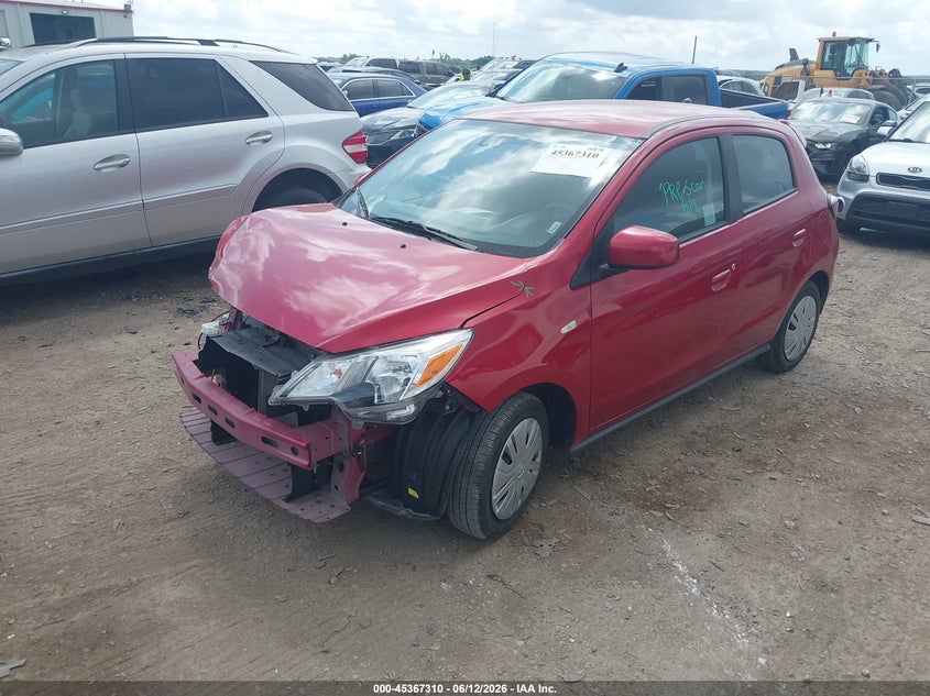 2024 Mitsubishi Mirage VIN ML32AUHJ7RH025926 IAAI salvage auction — FRONT END, Enterprise Vehicles Clear Only (California), sold $6,100 on 2026-07-28 (photo 2)