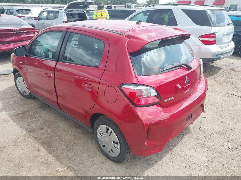 2024 Mitsubishi Mirage VIN ML32AUHJ7RH025926 IAAI salvage auction — FRONT END, Enterprise Vehicles Clear Only (California), sold $6,100 on 2026-07-28 (photo 3)