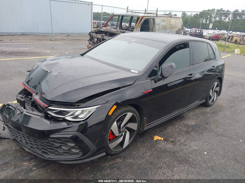 2022 Volkswagen Golf gti VIN WVWH87CD6NW180477 IAAI salvage auction — RIGHT FRONT, Salvage (South Carolina), sold $5,000 on 2026-07-22 (photo 2)