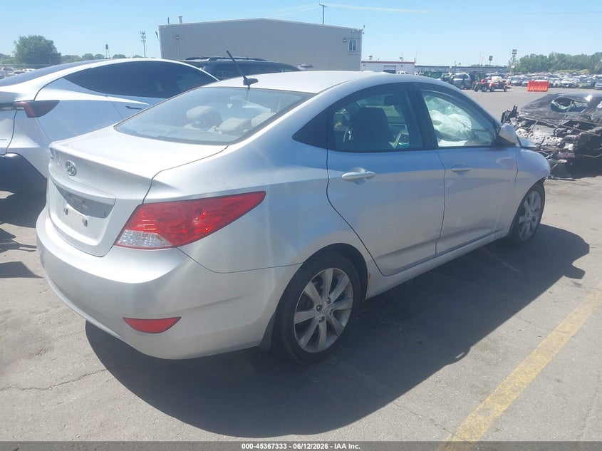 2013 Hyundai Accent VIN KMHCU4AE8DU275144 IAAI salvage auction — FRONT END, Salvage (Utah), sold $475 on 2026-07-09 (photo 4)