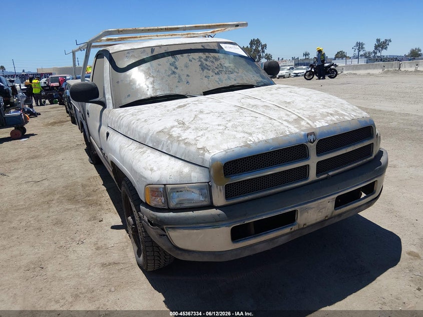1998 Dodge Ram 2500 VIN 3B6KC26Z8WM274364 IAAI salvage auction — FRAME DAMAGE, Salvage Title - Dealer (California), sold $275 on 2026-07-08 (photo 1)