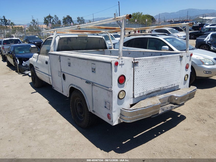 1998 Dodge Ram 2500 VIN 3B6KC26Z8WM274364 IAAI salvage auction — FRAME DAMAGE, Salvage Title - Dealer (California), sold $275 on 2026-07-08 (photo 3)