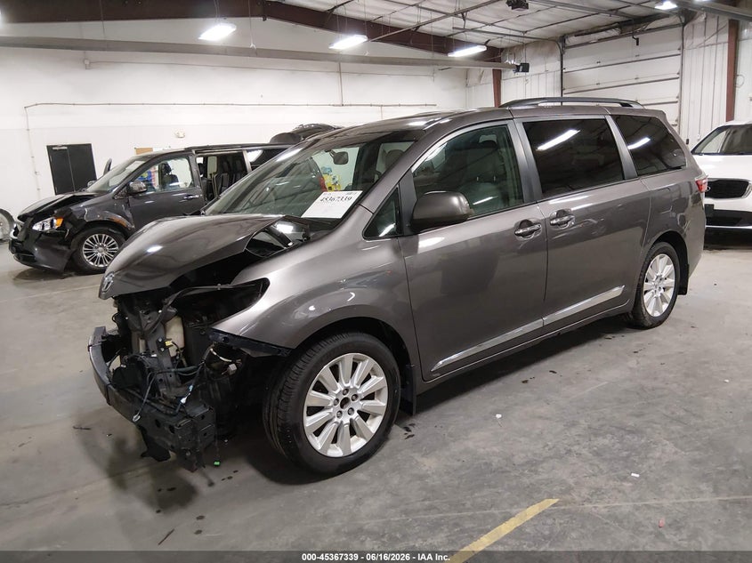 2015 Toyota Sienna VIN 5TDDK3DC4FS127776 IAAI salvage auction — FRONT END, Salvage (Iowa), sold $25 on 2026-07-28 (photo 2)