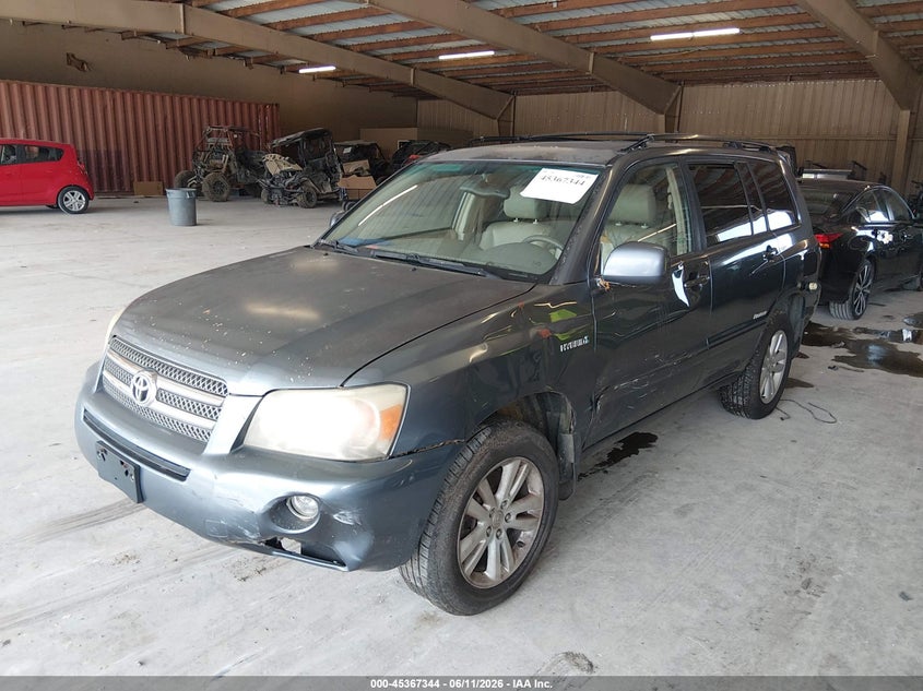 2006 Toyota Highlander VIN JTEEW21A060016811 IAAI salvage auction — NORMAL WEAR, Clear (Tennessee), sold $450 on 2026-07-13 (photo 2)