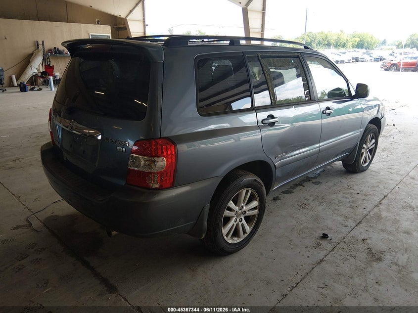 2006 Toyota Highlander VIN JTEEW21A060016811 IAAI salvage auction — NORMAL WEAR, Clear (Tennessee), sold $450 on 2026-07-13 (photo 4)
