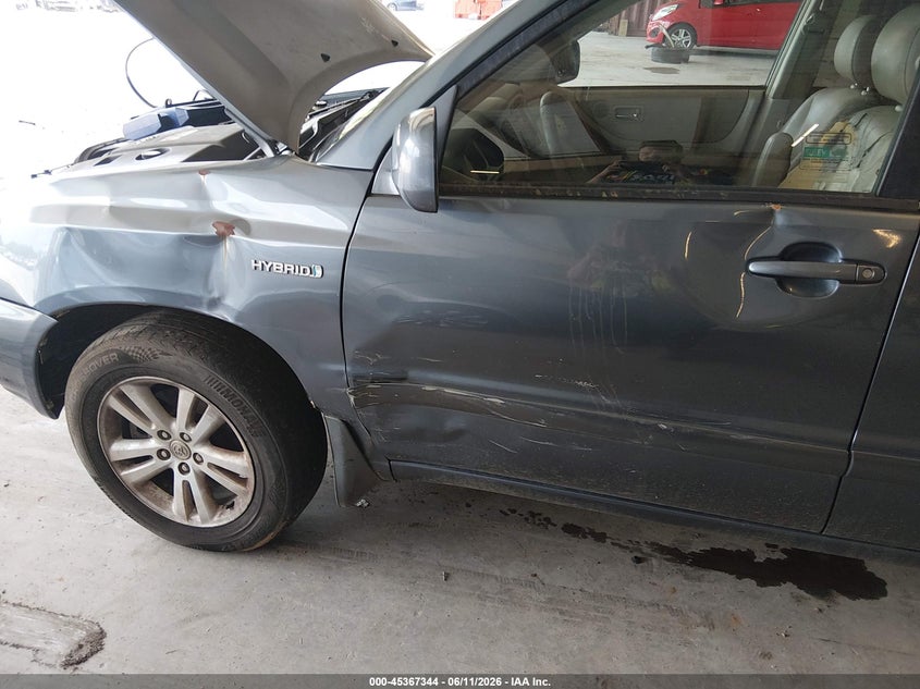 2006 Toyota Highlander VIN JTEEW21A060016811 IAAI salvage auction — NORMAL WEAR, Clear (Tennessee), sold $450 on 2026-07-13 (photo 6)