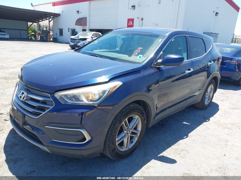 2018 Hyundai Santa fe VIN 5XYZT3LB6JG507512 IAAI salvage auction — FRONT END, Salvage (California), sold $2,950 on 2026-07-23 (photo 2)