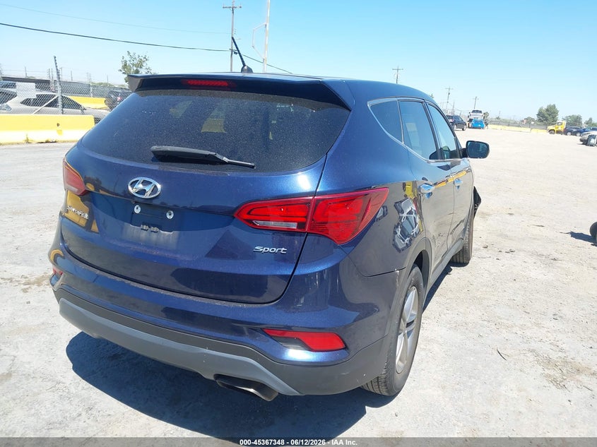 2018 Hyundai Santa fe VIN 5XYZT3LB6JG507512 IAAI salvage auction — FRONT END, Salvage (California), sold $2,950 on 2026-07-23 (photo 4)