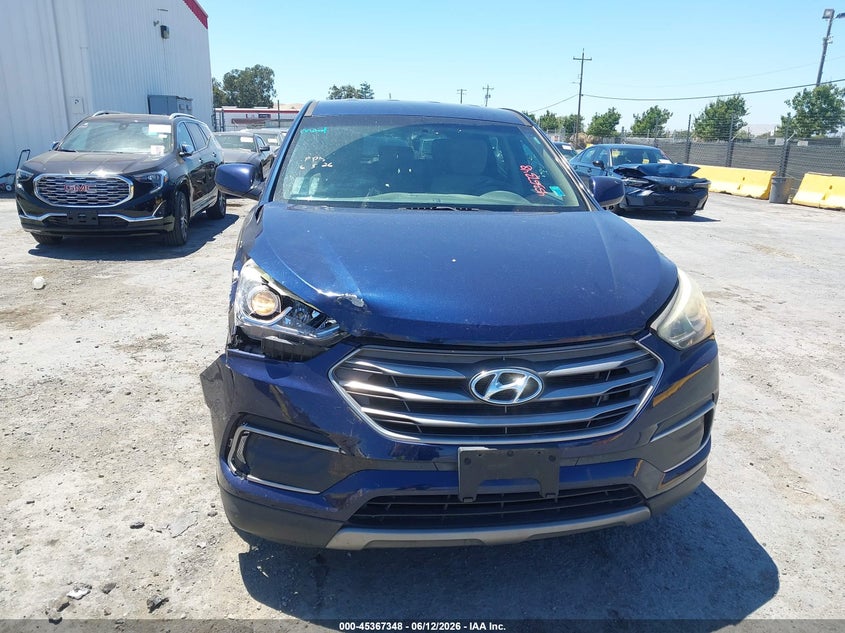 2018 Hyundai Santa fe VIN 5XYZT3LB6JG507512 IAAI salvage auction — FRONT END, Salvage (California), sold $2,950 on 2026-07-23 (photo 6)